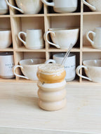 Wooden Mug Display Shelf Unit Kitchen Storage Organiser
