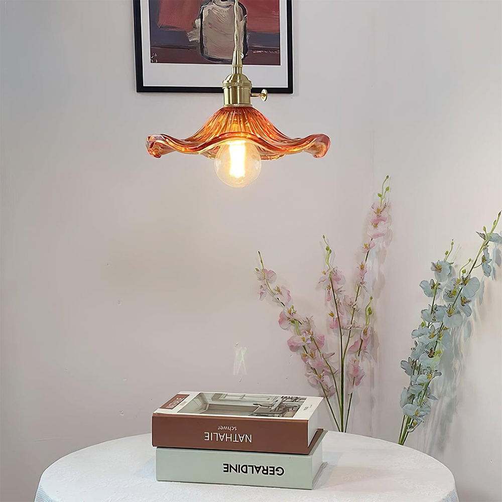 Modern Grass Flower Pendant Light 1-Light