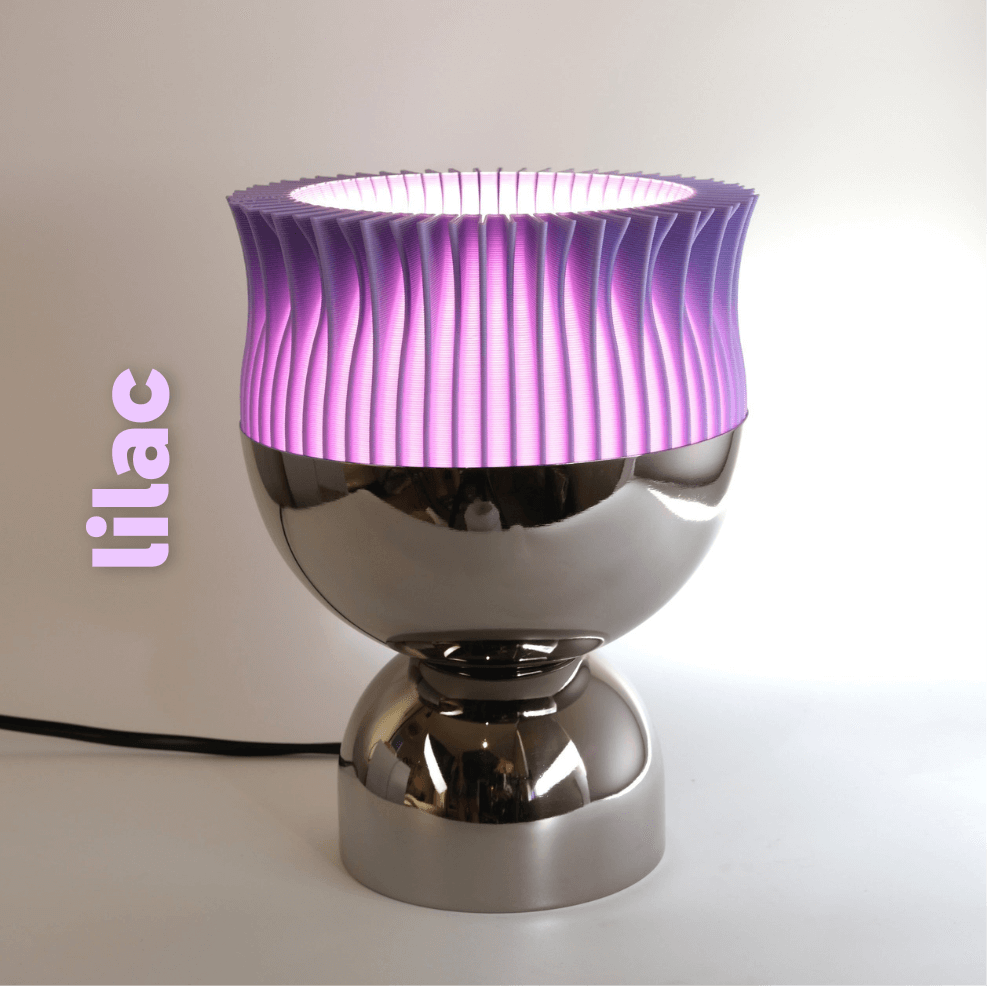 Flora Table Lamp Lilac Purple Mushroom LED Bedside Light Glenbrookhome