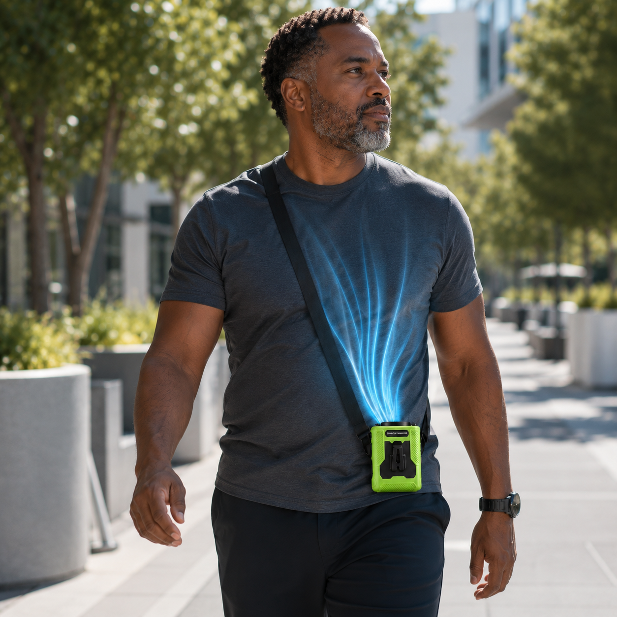 TurboBelt Waist Clip Fan Rechargeable Wearable Portable