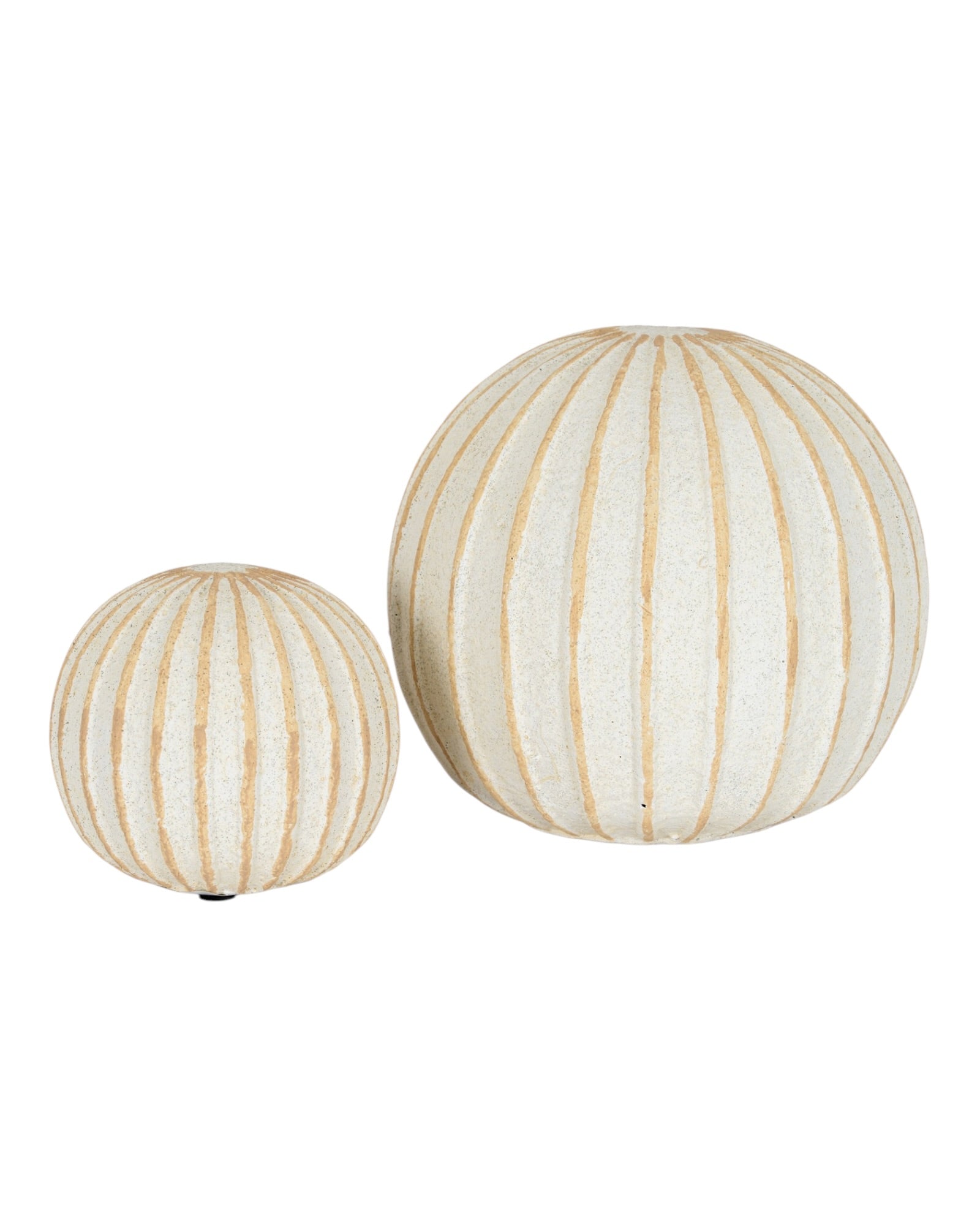 Globe Striped Decorative Ball Home Decor Accent