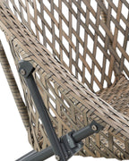 Rattan Snug Garden Furniture Chair Table Set Natural