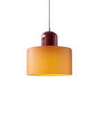 Modern Glass Cylinder Pendant 1-Light
