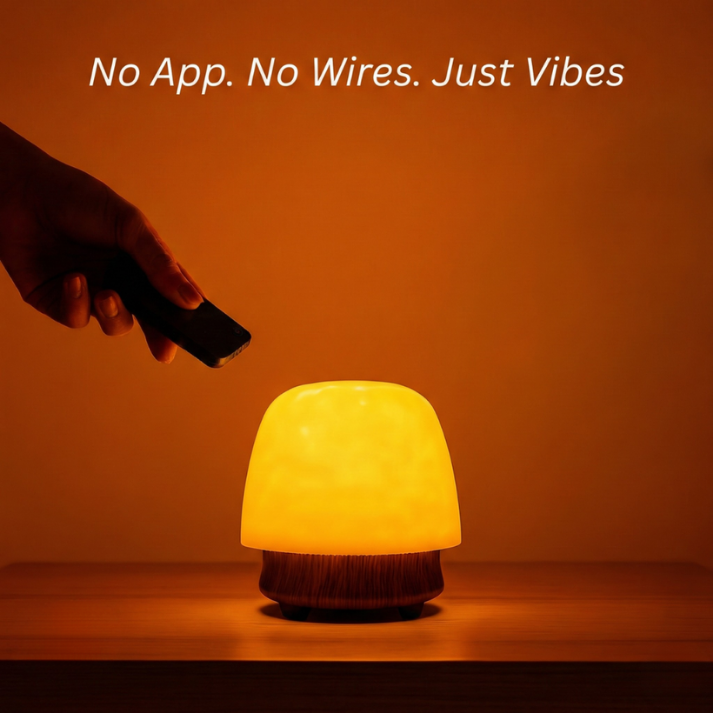 Bluetooth Speaker Lamp – LED Ambient Mood Light | Rechargeable Bedside Table Lamp