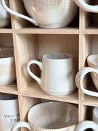 Wooden Mug Display Shelf Unit Kitchen Storage Organiser