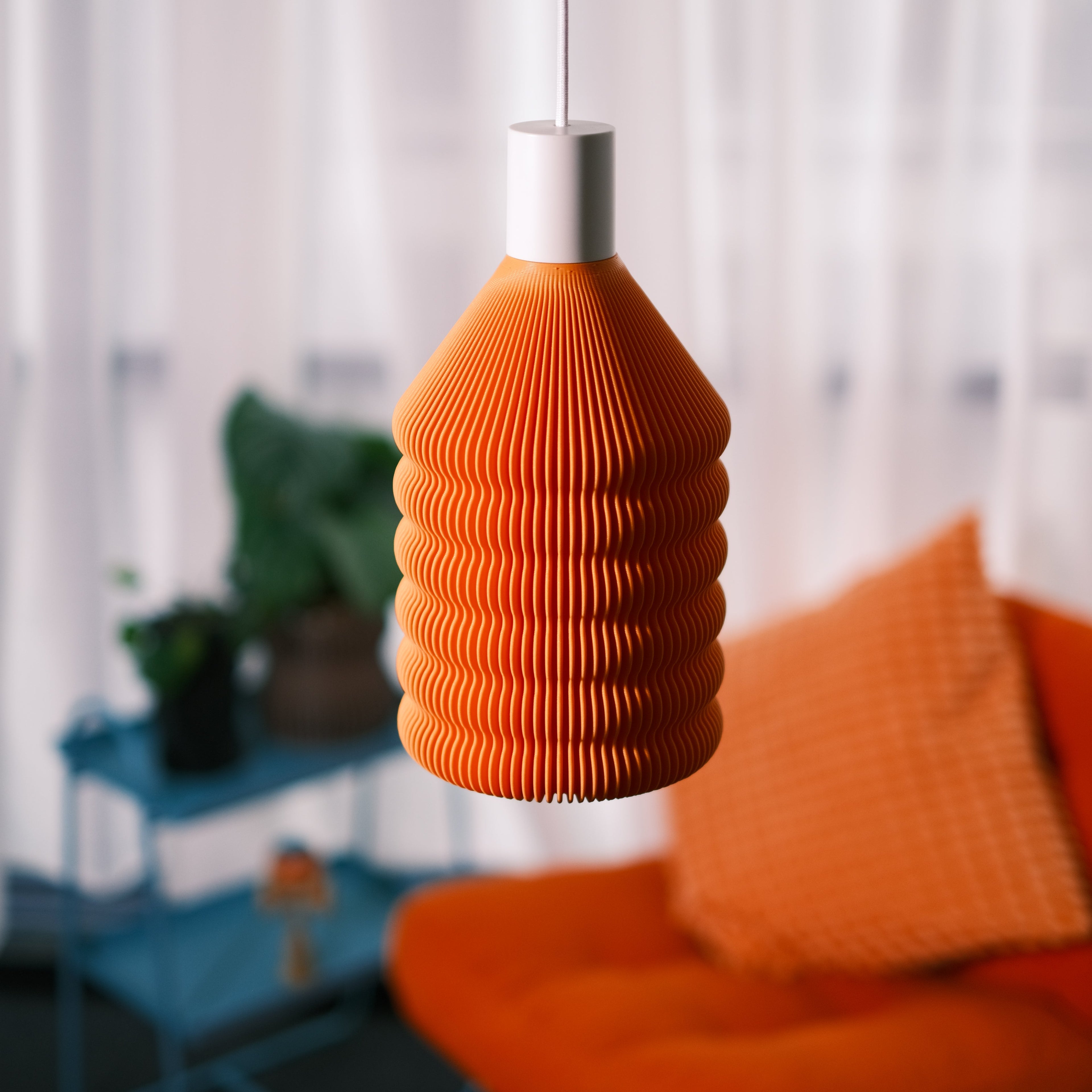 Otto Pendant Lamp Mandarin Orange Hanging Ceiling Light Modern Decor Glenbrookhome