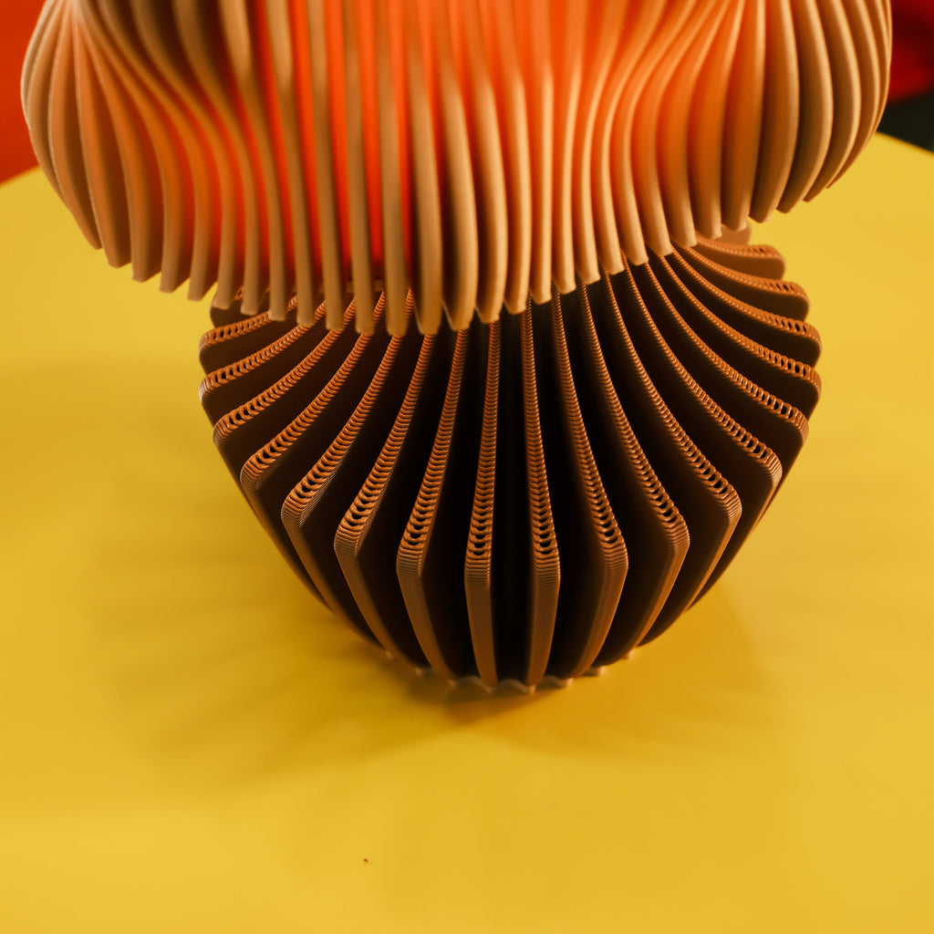 Mocha Table Lamp Brown LED Mushroom Bedside Light Decor Glenbrookhome
