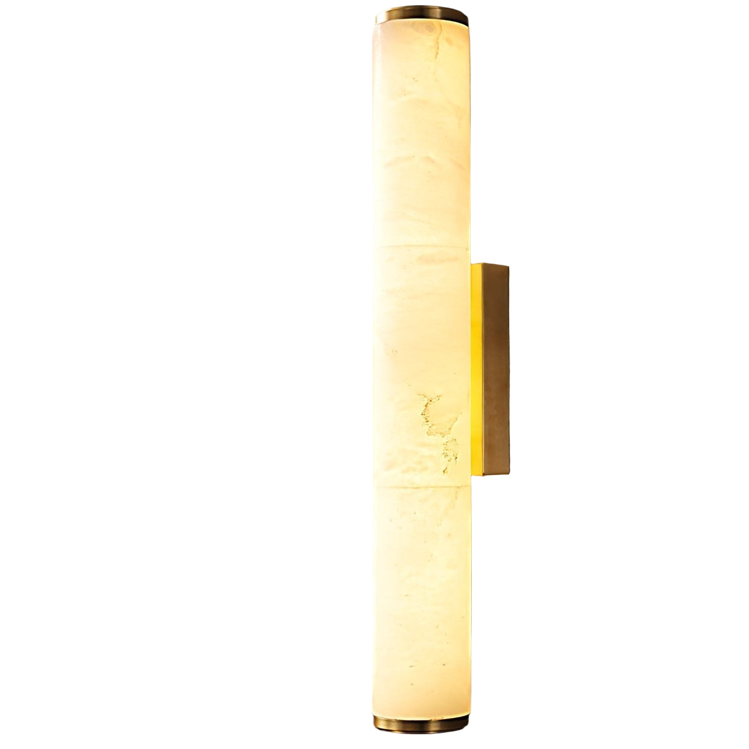 Modern Minimalist Spanish Marble & Copper LED Wall Sconce – Luxury Stone Wall Light 1-Light