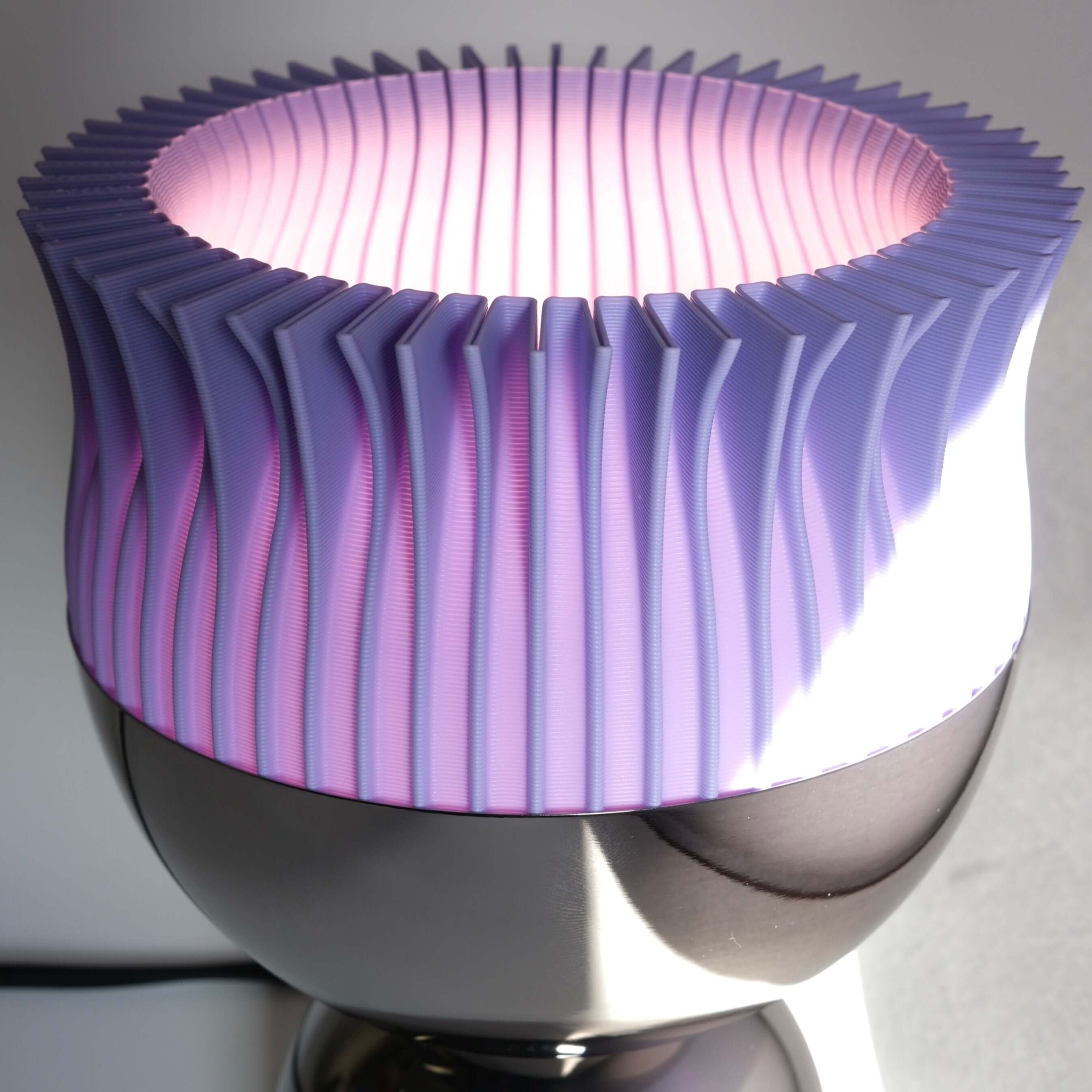 Flora Table Lamp Lilac Purple Mushroom LED Bedside Light Glenbrookhome