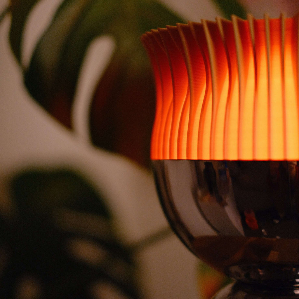 Flora Ceramic Table Lamp Latte Minimalist Aesthetic Home Decor