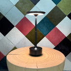 Glenbrookhome Dimmable Touch Table Lamp – Rechargeable LED Bedside Lamp for Bedroom, Living Room & Hotel