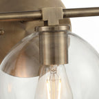 Adrian Modern Minimalist Metal Glass Globe Wall Light