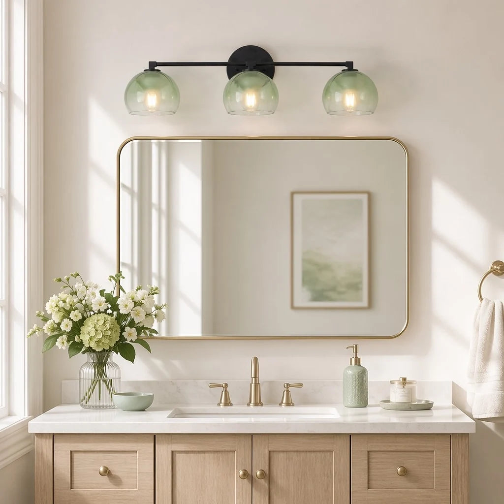 Adrian Modern Minimalist Metal Glass Globe Wall Light