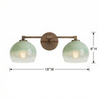 Adrian Modern Minimalist Metal Glass Globe Wall Light