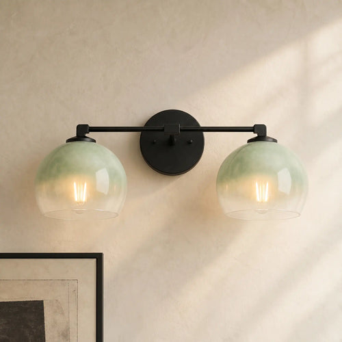 Adrian Modern Minimalist Metal Glass Globe Wall Light