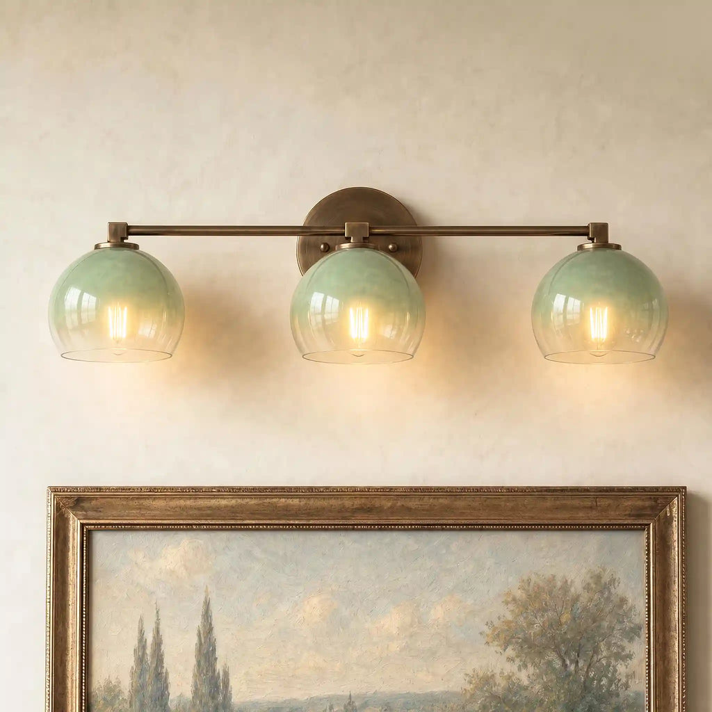 Adrian Modern Minimalist Metal Glass Globe Wall Light