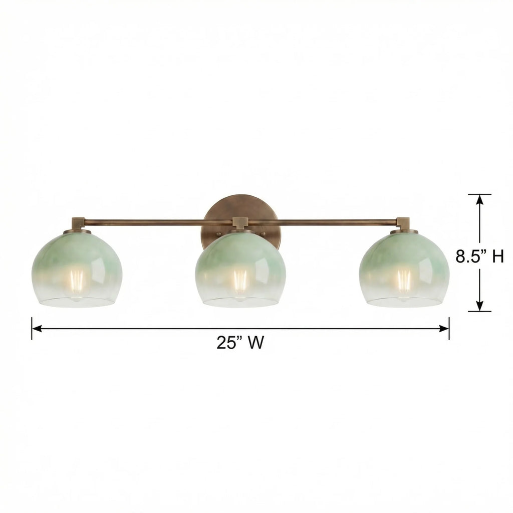 Adrian Modern Minimalist Metal Glass Globe Wall Light