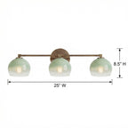 Adrian Modern Minimalist Metal Glass Globe Wall Light