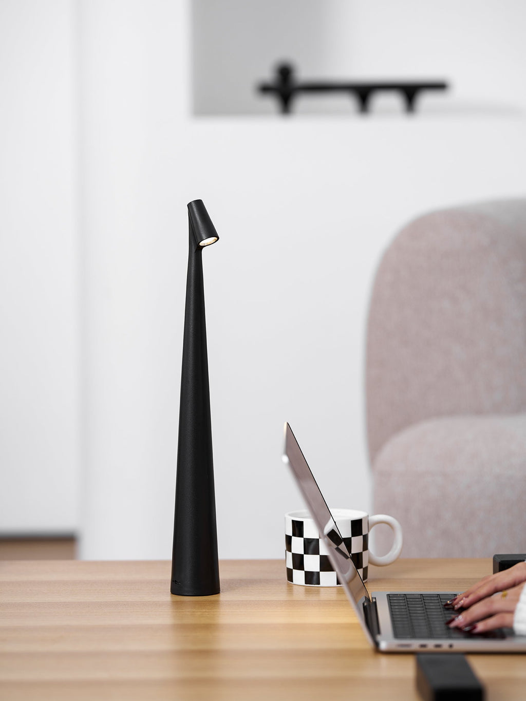Africa Slim Cordless LED Rechargeable Table Lamp – Built-in Battery Portable Desk Light 1-Light