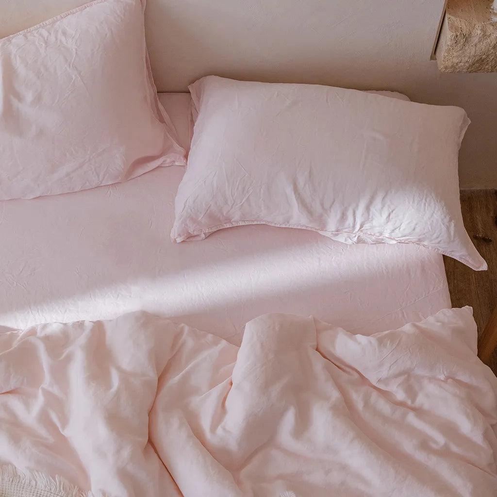 Airy Flange Duvet Cover Soft Cotton Bedroom Bedding Decor