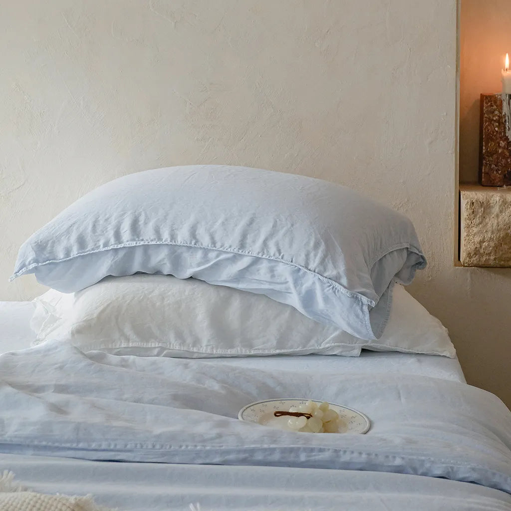 Airy Flange Duvet Cover Soft Cotton Bedroom Bedding Decor