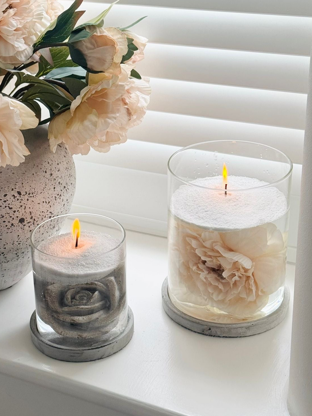 Athena Stone Natural Hurricane Candle Lantern Home Decor