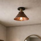 Ellis Industrial Cone Flush Mount Ceiling Light