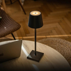 Slim LED Table Lamp with Shade – Modern Bedside Night Light for Bedroom, Living Room & Nightstand