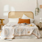 Boho Cotton Geometric Throw Blanket