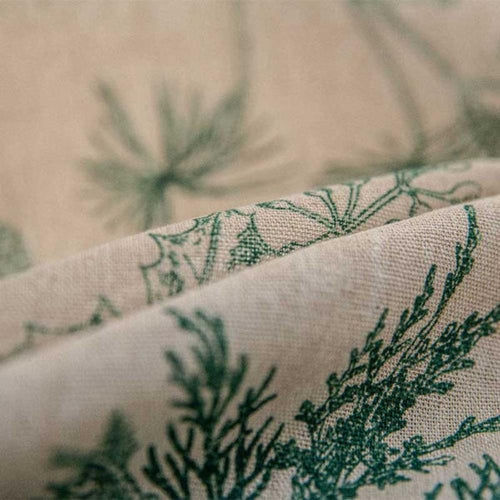 Boho Linen Botanical Bird Tassel Curtain – 1 Panel