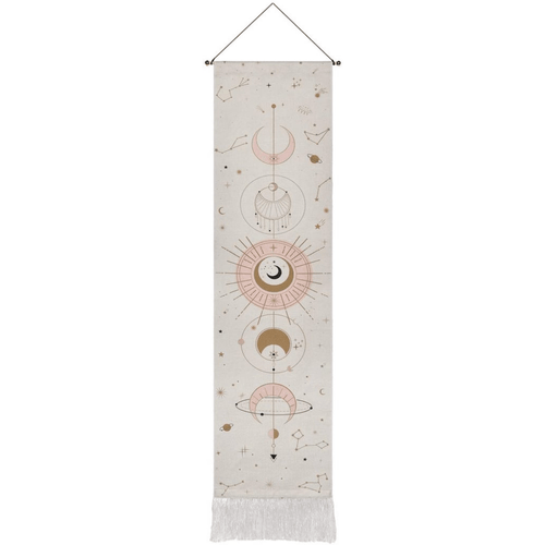Boho Linen Moon Phase Tapestry – 32.5x130cm