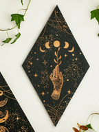 Boho Wood Moon Phase Decor Wall Hanging