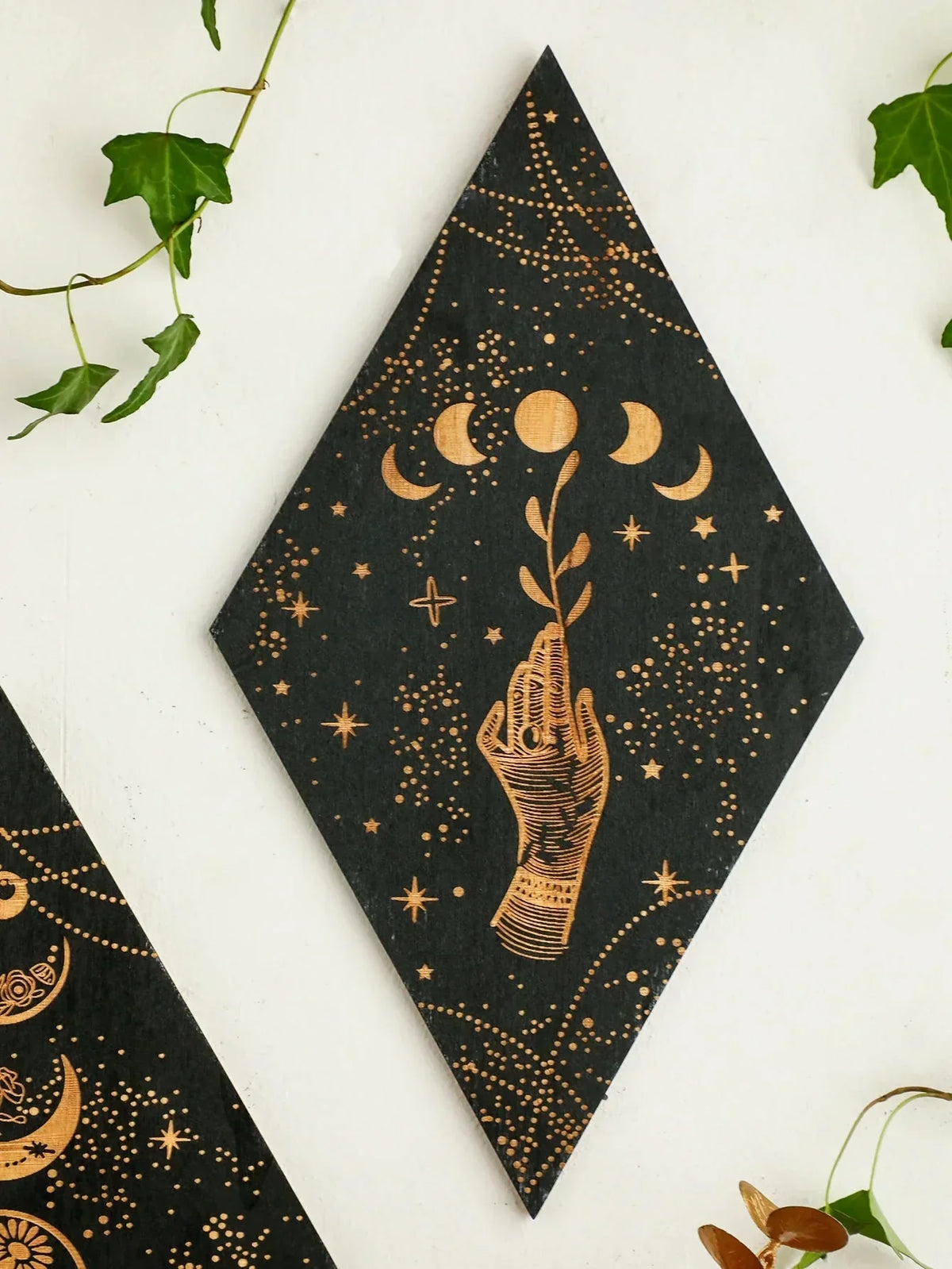 Boho Wood Moon Phase Decor Wall Hanging