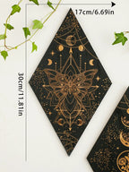 Boho Wood Moon Phase Decor Wall Hanging