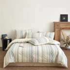 Boho Aztec Stripe Duvet Cover Cotton Bohemian Bedding