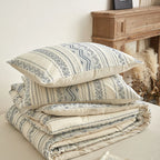 Boho Aztec Stripe Duvet Cover Cotton Bohemian Bedding