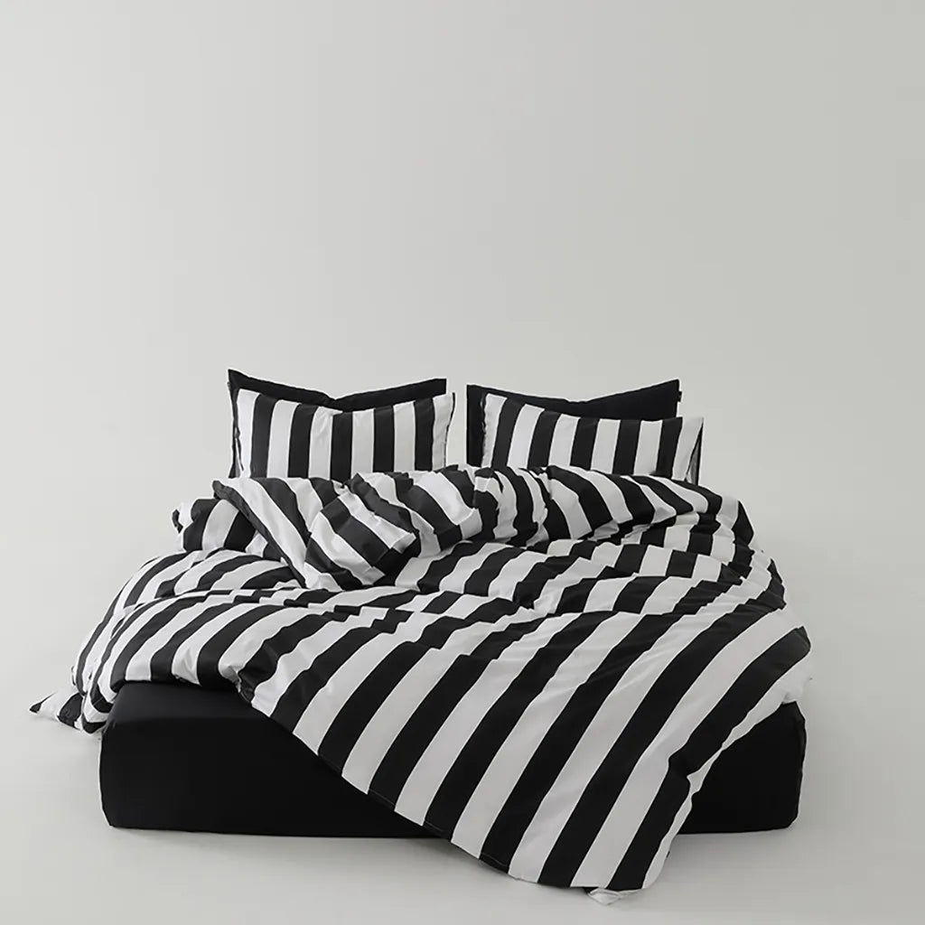 Cabana Stripe Duvet Cover Coastal Cotton Bedding Bedroom