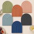Silicone Coasters Set Multicolor Heat Resistant Non-Slip Drink Coasters for Table