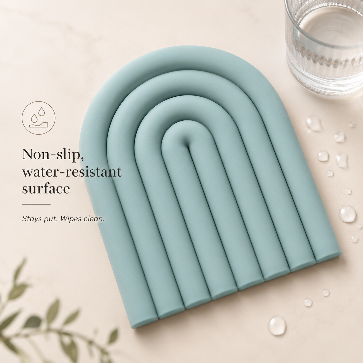 Silicone Coasters Set Multicolor Heat Resistant Non-Slip Drink Coasters for Table