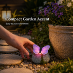 Solar Butterfly Stone Garden Light Outdoor Decorative Lawn LED Lamp