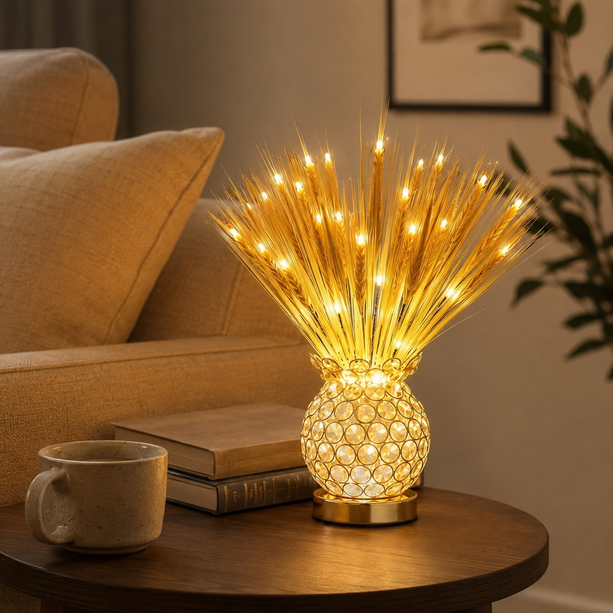 Golden Harvest Warm Glow Decorative Table Lamp Home Accent Light