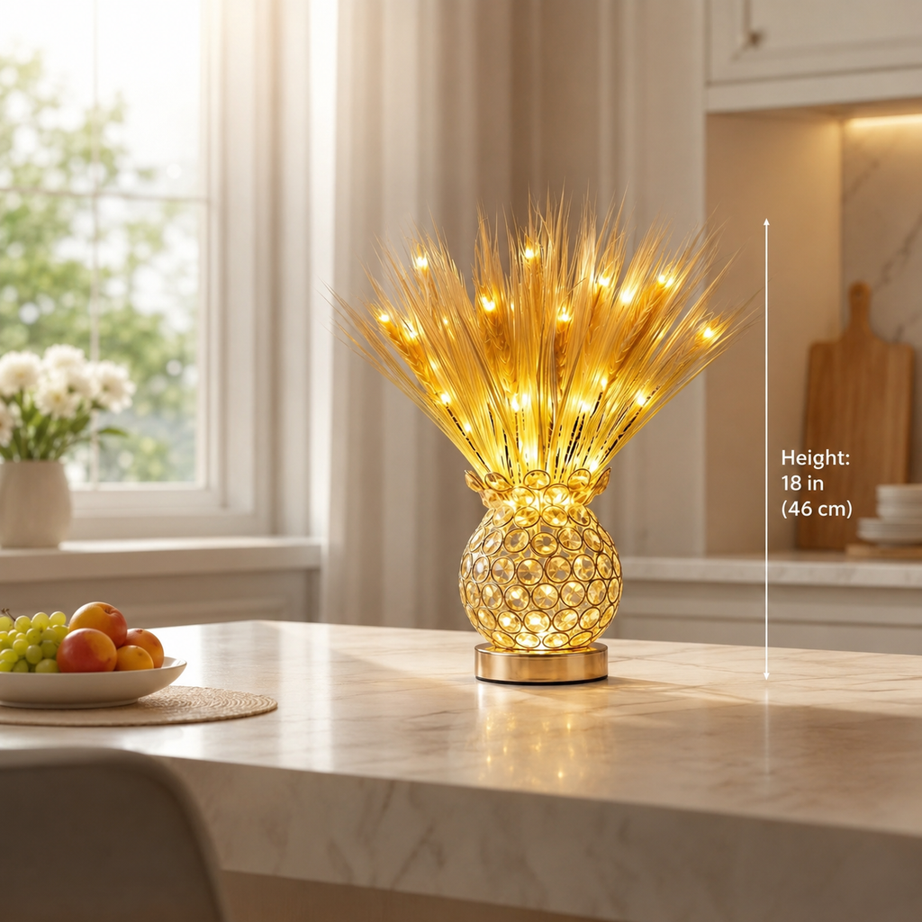Golden Harvest Warm Glow Decorative Table Lamp Home Accent Light