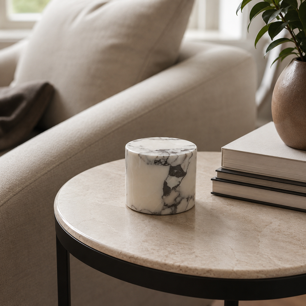 Marble Touch Night Light USB Rechargeable Dimmable LED Bedside Lamp