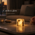 Marble Touch Night Light USB Rechargeable Dimmable LED Bedside Lamp