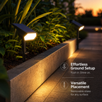 Single Solar Spotlight Outdoor Garden Ground Stake LED Path Light