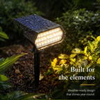 Single Solar Spotlight Outdoor Garden Ground Stake LED Path Light