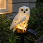 Waterproof Solar Owl Garden Light Outdoor Decorative Stake Lamp