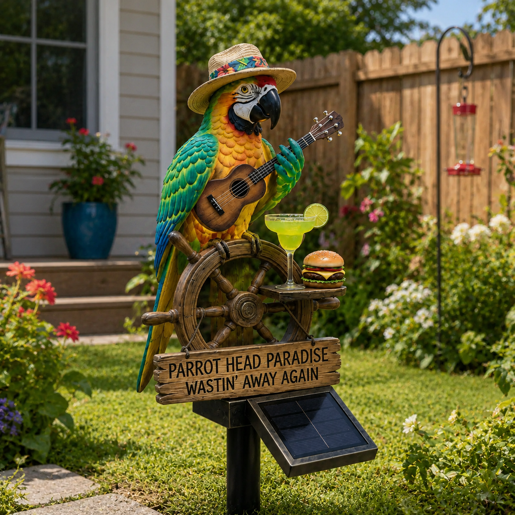Solar Parrot Garden Light Outdoor Decorative Bird Stake LED Lamp