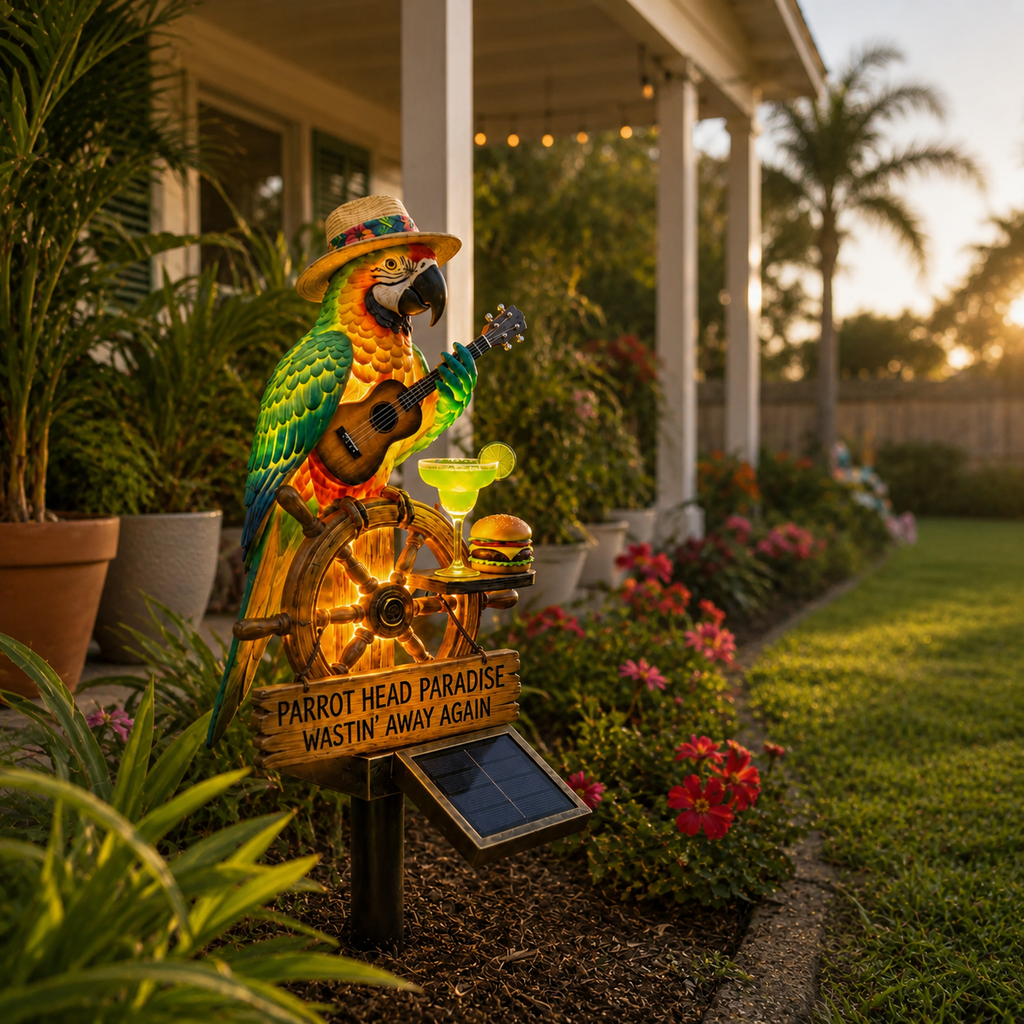 Solar Parrot Garden Light Outdoor Decorative Bird Stake LED Lamp