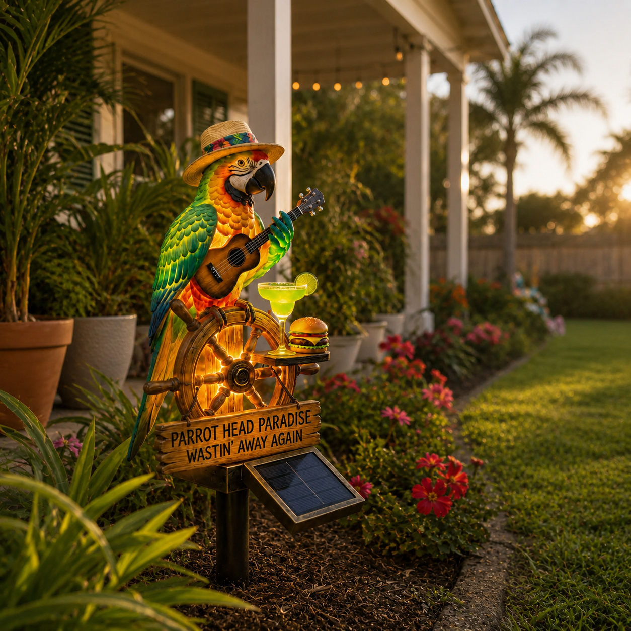 Solar Parrot Garden Light Outdoor Decorative Bird Stake LED Lamp